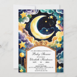 Invitación Baby Shower Celestial de Twinkle Star Boho