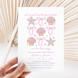 Invitación Baby Shower Chica costero Beach Babe