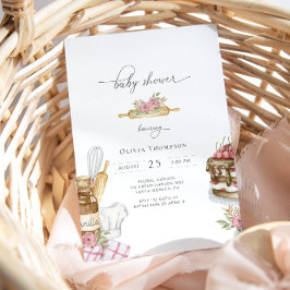 Invitación Baby Shower Chica de análisis de agua