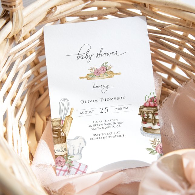 Invitación Baby Shower Chica de análisis de agua (Subido por el creador)