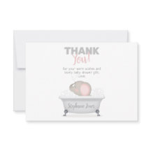 Baby Shower Chica de Baño de Elefante Búbico