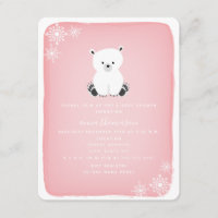 Baby Shower, Chica de copo de nieve del oso polar