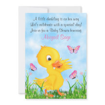 Baby Shower Chica de cuestas y mariposas