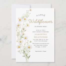 Invitación Baby Shower, chica de Floral de Boho Rustic Floral