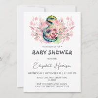Baby Shower Chica de la jungla de serpientes