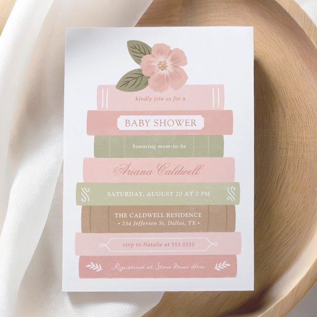 Invitación Baby Shower Chica Floral de Storybook (Subido por el creador)