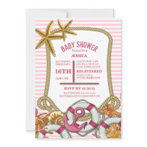 Baby Shower Chica Náutico Moderno