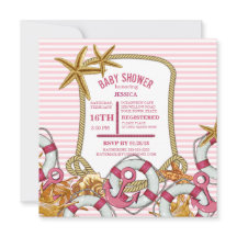 Baby Shower Chica Náutico Moderno