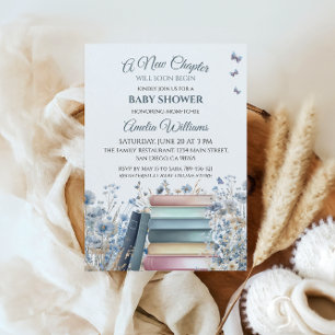 Invitación Baby Shower clásico del libro de historietas de ca