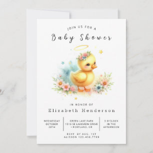 Invitación Baby Shower clásico del pato online