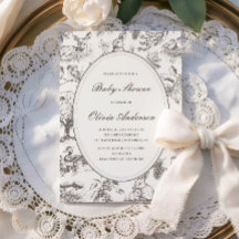 Baby Shower con Estampado de Bosque Esbozado
