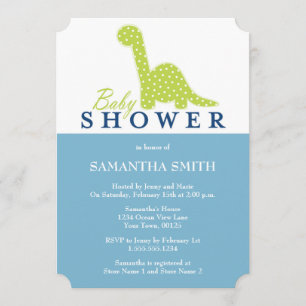Invitación Baby Shower con tema de DinoCute
