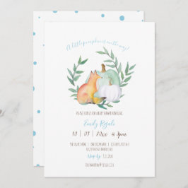 Invitación Baby Shower con temas de otoño