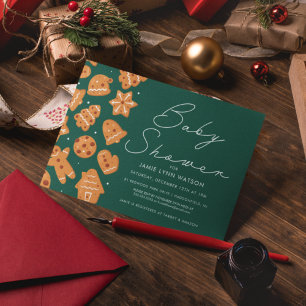 Invitación BABY SHOWER Cookies de pan de jengibre