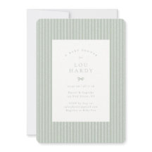 Baby Shower Cottagecore Espiga Polvo Verde Musgo