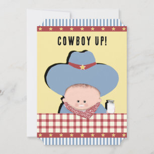 Invitación Baby Shower Cowboy