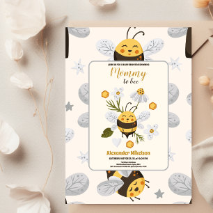 Invitación Baby Shower de Abeja Vintage