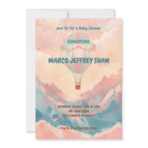 Baby Shower de agua de globo de aire caliente