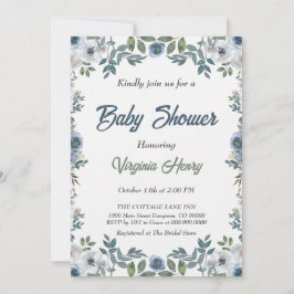 Invitación Baby Shower de agua de primavera