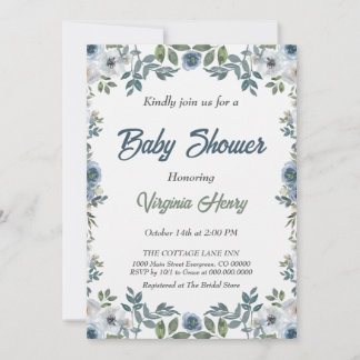 Invitación Baby Shower de agua de primavera