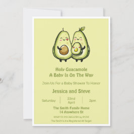 Invitación Baby Shower de aguacate