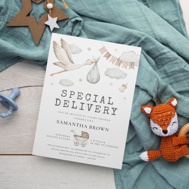 Invitación Baby Shower de almacén de entrega especial (Subido por el creador)