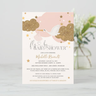 Invitación Baby Shower de almacenamiento de entrega especial