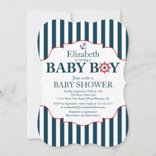 Invitación Baby Shower de Anchor Nautical Boys