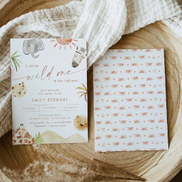 Invitación BABY SHOWER de animales de la jungla de SAFARI