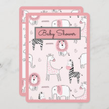 Baby Shower de animales zoológicos