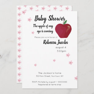 Invitación Baby Shower de Apple of my eye