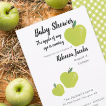 Invitación Baby Shower de Apple of my eye