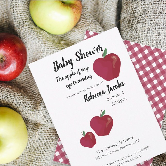 Invitación Baby Shower de Apple of my eye (Subido por el creador)