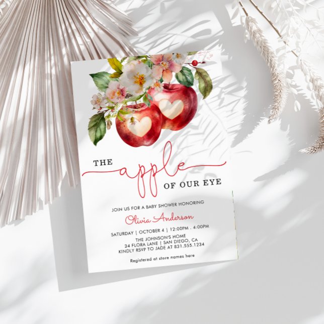 Invitación Baby Shower de Apple of my eye (Subido por el creador)