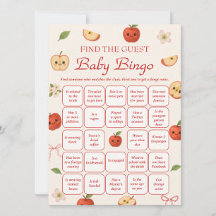 Invitación Baby Shower de Apple of My Eye Encuentra Bingo inv