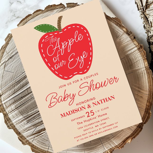 Invitación Baby Shower de Apple of our Eye Couples (Subido por el creador)