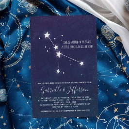 Invitación Baby Shower de astrología cancerígena
