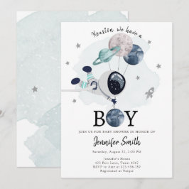 Invitación Baby Shower de Astronauta Boy