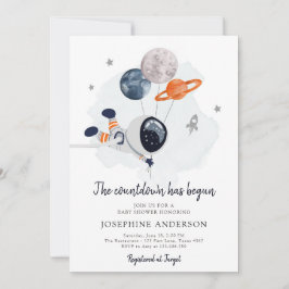 Invitación Baby Shower de Astronauta Boy