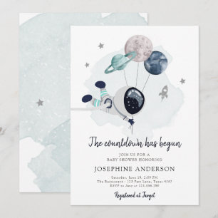 Invitación Baby Shower de Astronauta Boy