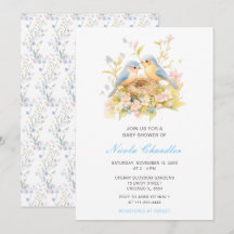 Baby Shower de aves de primavera