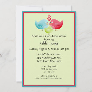 Invitación Baby Shower de Baby Birds