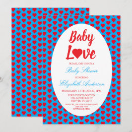 Invitación Baby Shower de Baby Love Heart