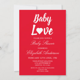 Invitación Baby Shower de Baby Love Heart