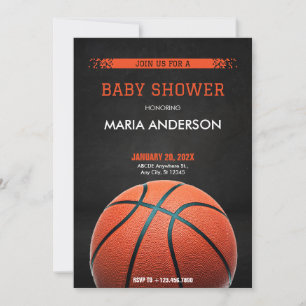 Invitación Baby Shower de baloncesto