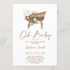 Invitación Baby Shower de Bassinet Nursery