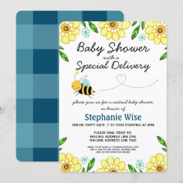 Invitación Baby Shower de bebe virtual por correo