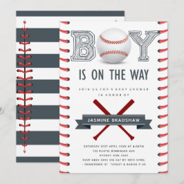 Invitación Baby Shower de béisbol