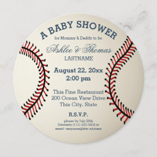 Invitación Baby Shower de béisbol