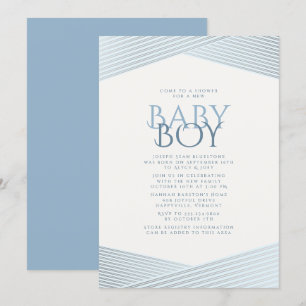 Invitación Baby Shower de bienvenida a las franjas
